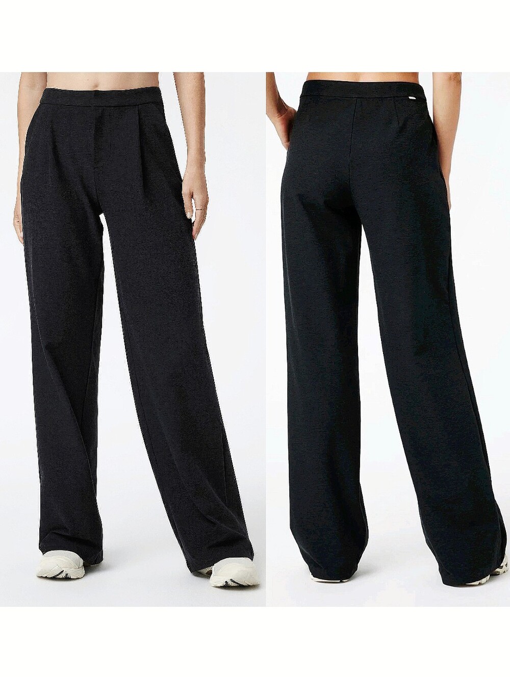 VUORI Elevation Trouser XL Black Heather DreamKnit Wide Leg Pants